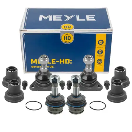 4x MEYLE HD VERST&Auml;RKT Traggelenk + 4x Querlenkerlager VW Transporter Bulli T3 vorne