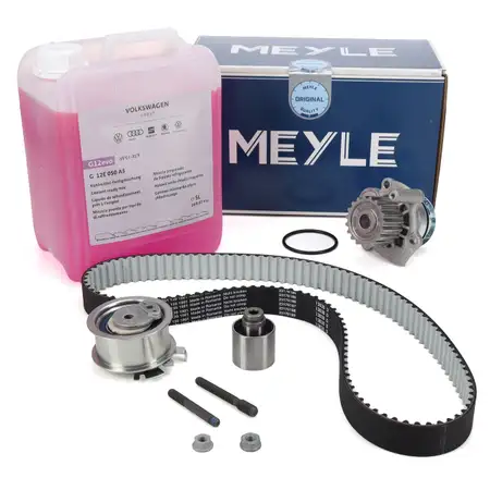 MEYLE Zahnriemensatz + Wasserpumpe + 5L ORIGINAL Frostschutz VW Golf 4 5 1.9/2.0 TDI