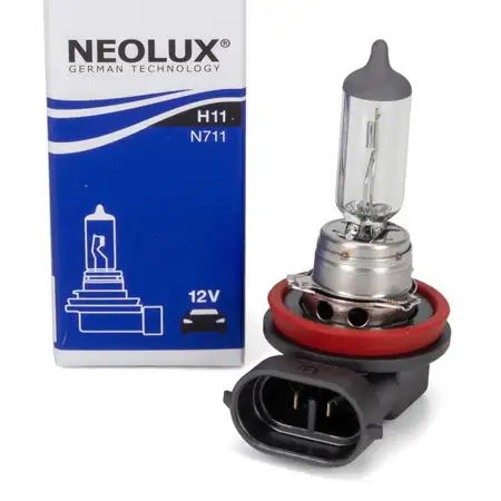 1x NEOLUX N711 Gl&uuml;hlampe Halogenlampe Scheinwerfer H11 12V 55W PGJ19-2