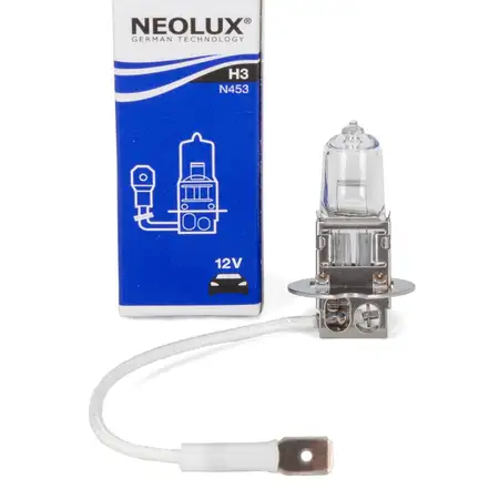 1x NEOLUX N453 Gl&uuml;hlampe Halogenlampe Scheinwerfer H3 12V 55W PK22s