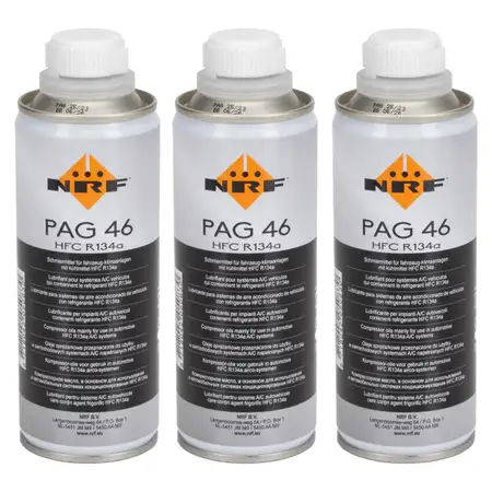 3x 250ml NRF 38814 Kompressor &Ouml;l Kompressor&ouml;l Klimaanlagen&ouml;l PAG 46 HFC R134a