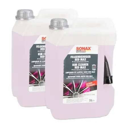 10L 10 Liter SONAX 02315050 RED MAX Felgenreiniger Felgen Reiniger Rim Cleaner