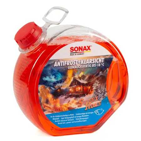 3L SONAX SWEET HOME ANTIFROST &amp; KLARSICHT Scheiben Frostschutz GEBRAUCHSFERTIG bis -18&deg;C