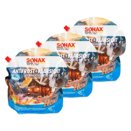 9L SONAX SWEET HOME ANTIFROST &amp; KLARSICHT Scheiben Frostschutz GEBRAUCHSFERTIG bis -18&deg;C