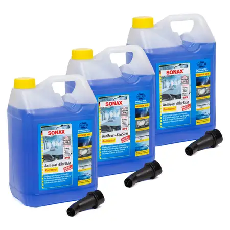 15L 15 Liter SONAX 332505 ANTIFROST &amp; KLARSICHT Scheiben Frostschutz Konzentrat Citrusduft