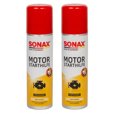 2x 200ml SONAX 312100 Motor Starthilfe Starpilot Starthilfespray Starterspray