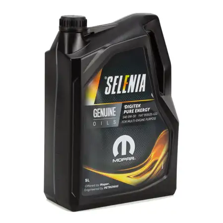 5L 5 Liter PETRONAS SELENIA DIGITEK PURE ENERGY 0W-30 Motor&ouml;l &Ouml;l MOPAR FIAT 9.55535-GS1