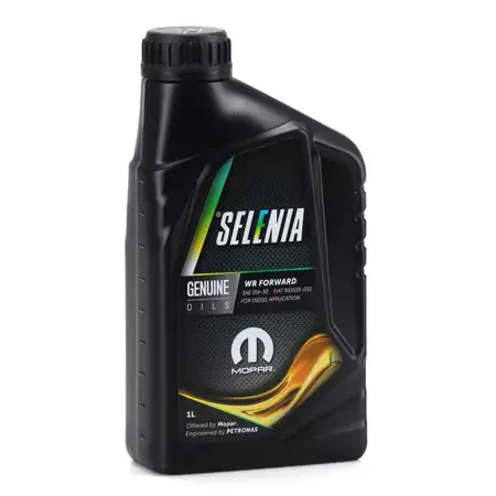 1L 1 Liter PETRONAS SELENIA Motor&ouml;l &Ouml;l WR FORWARD 0W30 MOPAR FIAT 9.55535-DS1