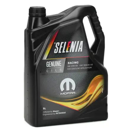 5L 5 Liter PETRONAS SELENIA Motor&ouml;l &Ouml;l RACING 10W60 10W-60 MOPAR FIAT 9.55535-H3