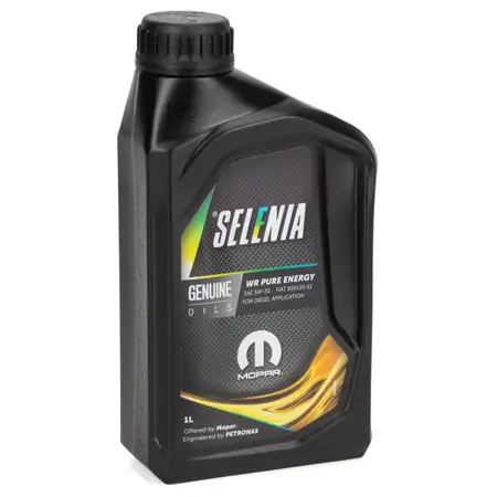 1L 1 Liter PETRONAS SELENIA WR PURE ENERGY 5W-30 Motor&ouml;l ACEA C3 MOPAR FIAT 9.55535-S1