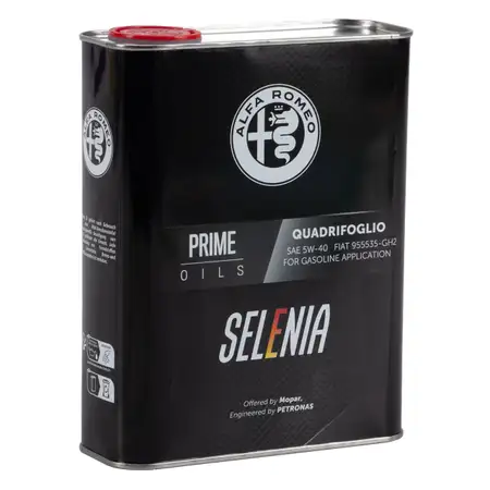 2L 2 Liter PETRONAS SELENIA QUADRIFOGLIO 5W-40 ALFA ROMEO Motor&ouml;l Fiat 9.55535-GH2