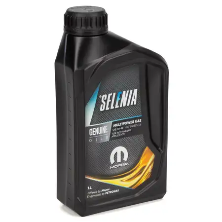 1L 1 Liter PETRONAS SELENIA MULTIPOWER GAS 5W-40 Motor&ouml;l ACEA C3 MOPAR FIAT 9.55535-T2