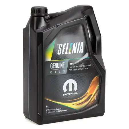 5L 5 Liter PETRONAS SELENIA Motor&ouml;l &Ouml;l WIDE RANGE WR 5W40 MOPAR FIAT 9.55535-N2