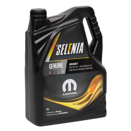 5L 5 Liter PETRONAS SELENIA Motor&ouml;l &Ouml;l SPORT 5W40 5W-40 MOPAR Fiat 9.55535-Z2