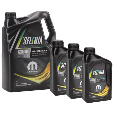 8L 8 Liter PETRONAS SELENIA WR PURE ENERGY 5W-30 Motor&ouml;l ACEA C3 MOPAR FIAT 9.55535-S1