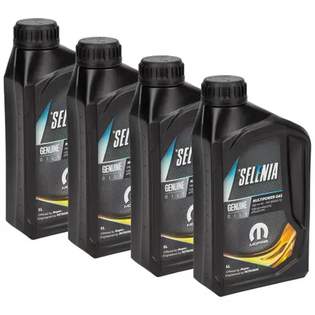 4L 4 Liter PETRONAS SELENIA MULTIPOWER GAS 5W-40 Motor&ouml;l ACEA C3 MOPAR FIAT 9.55535-T2