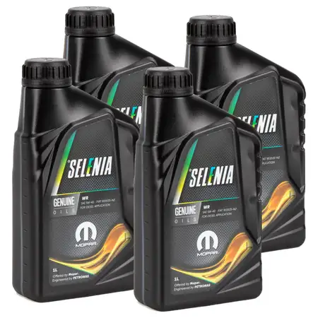 4L 4 Liter PETRONAS SELENIA Motor&ouml;l &Ouml;l WIDE RANGE WR 5W40 MOPAR FIAT 9.55535-N2