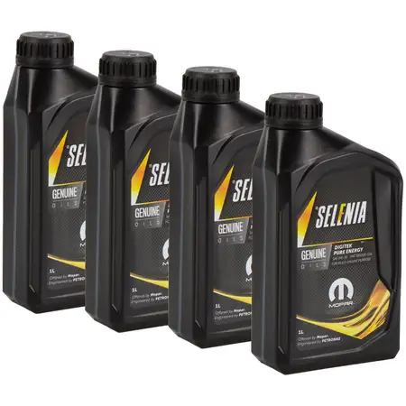 4L 4 Liter PETRONAS SELENIA DIGITEK PURE ENERGY 0W-30 Motor&ouml;l &Ouml;l MOPAR FIAT 9.55535-GS1