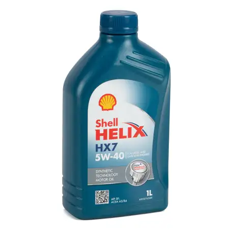 1L 1 Liter SHELL HELIX HX7 5W-40 Motor&ouml;l API SP ACEA A3/B4 MB 229.3 VW 502.00/505.00