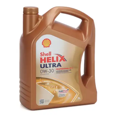 5L 5 Liter SHELL Motor&ouml;l &Ouml;l HELIX ULTRA Professional AV-L 0W30 VW 504.00/507.00