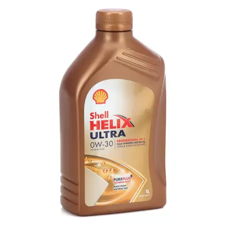 1L 1 Liter SHELL Motor&ouml;l &Ouml;l HELIX ULTRA Professional AV-L 0W30 VW 504.00/507.00