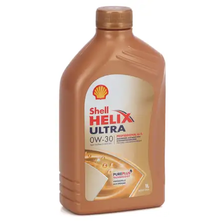 1L 1 Liter SHELL HELIX ULTRA PROFESSIONAL AJ-L 0W-30 Motor&ouml;l &Ouml;l API SN JAGUAR LAND ROVER