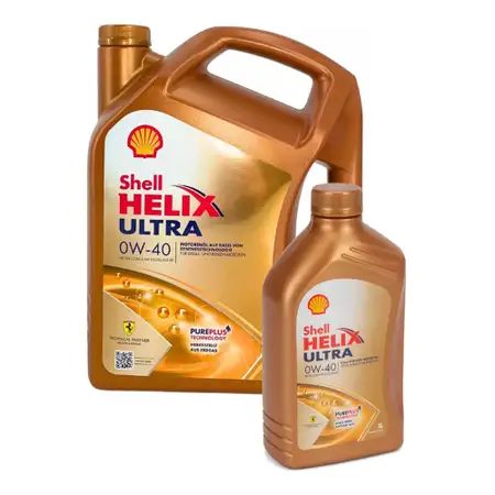 6L 6 Liter SHELL HELIX ULTRA 0W-40 Motor&ouml;l &Ouml;l MB 229.5/226.5 VW 502.00/505.00