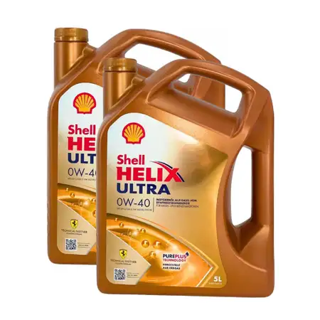 10L 10 Liter SHELL HELIX ULTRA 0W-40 Motor&ouml;l &Ouml;l MB 229.5/226.5 VW 502.00/505.00