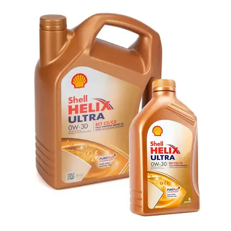 6L 6 Liter SHELL HELIX ULTRA ECT C2/C3 0W30 Motor&ouml;l &Ouml;l VW 504/507.00 MB 229.52