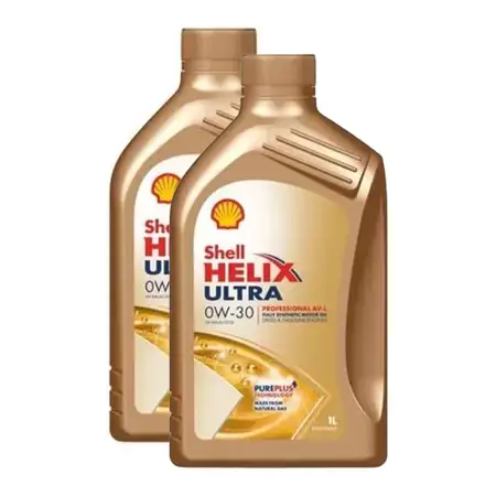 2L 2 Liter SHELL Motor&ouml;l &Ouml;l HELIX ULTRA Professional AV-L 0W30 VW 504.00/507.00