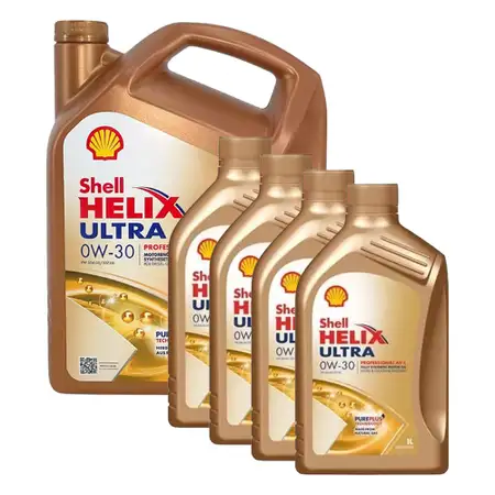 9L 9 Liter SHELL Motor&ouml;l &Ouml;l HELIX ULTRA Professional AV-L 0W30 VW 504.00/507.00