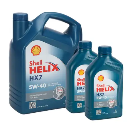 7L 7 Liter SHELL HELIX HX7 5W-40 Motor&ouml;l API SP ACEA A3/B4 MB 229.3 VW 502.00/505.00