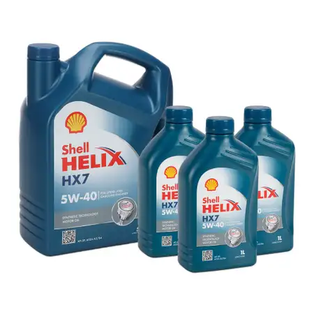 8L 8 Liter SHELL HELIX HX7 5W-40 Motor&ouml;l API SP ACEA A3/B4 MB 229.3 VW 502.00/505.00