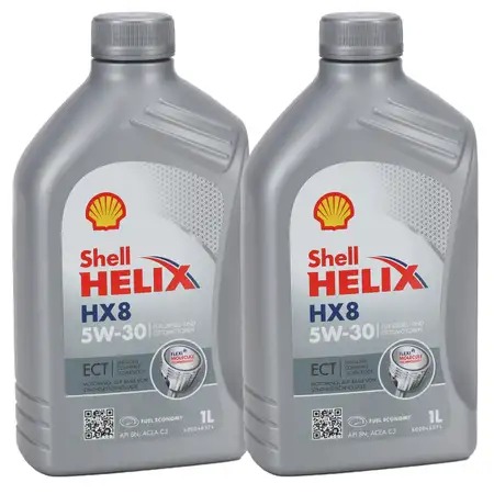 2L 2 Liter SHELL HELIX HX8 5W30 ECT Motor&ouml;l &Ouml;l BMW LL-04 MB 229.31/51 VW 504/507.00