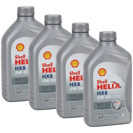 4L 4 Liter SHELL HELIX HX8 5W30 ECT Motor&ouml;l &Ouml;l BMW LL-04 MB 229.31/51 VW 504/507.00