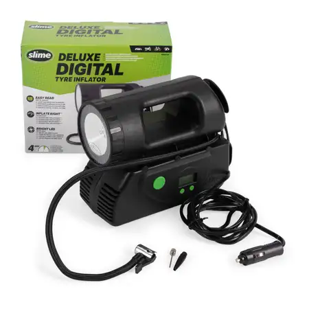 SLIME 40067-95 DELUXE DIGITAL TYRE INFLATOR Druckluftkompressor 12V 6,83bar