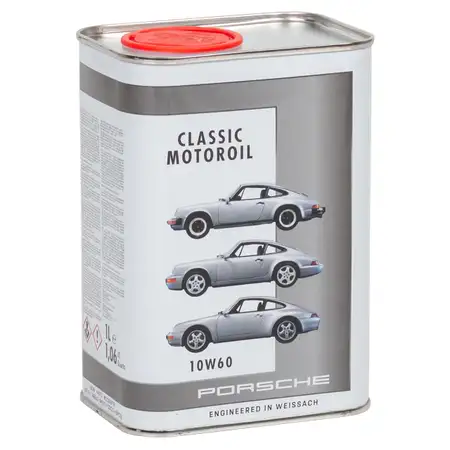 1 Liter ORIGINAL Porsche CLASSIC Motor&ouml;l &Ouml;l 10W-60 911 G ab 3,0 Liter 964 993