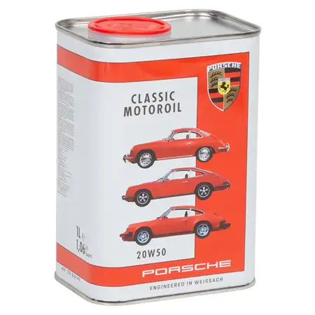 1 Liter ORIGINAL Porsche CLASSIC Motor&ouml;l 20W-50 356 914 911 F/G bis 2,7 Liter