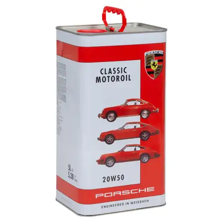 5 Liter ORIGINAL Porsche CLASSIC Motor&ouml;l 20W-50 356 914 911 F/G bis 2,7 Liter