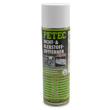 PETEC 82150 Dicht- &amp; Klebstoffentferner Spray Dichtstoff Klebstoff Entferner wei&szlig; 500ml