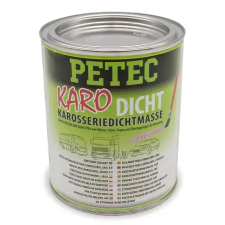 PETEC 94130 KaroDicht Karosseriedichtmasse Klebedichtmasse streichbar grau 1L 1000ml