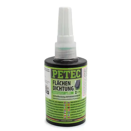 PETEC 97075 Fl&auml;chendichtung Dichtmasse Flanschdichtung Dichtung niedrigfest gr&uuml;n 75ml