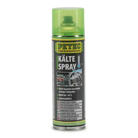 PETEC 71950 K&auml;lteSpray Freeze K&uuml;hlspray Eisspray Vereisungsspray 400ml bis -45&deg;C