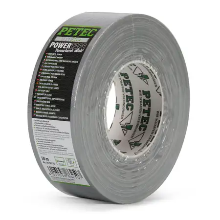 PETEC 86250 POWERTAPE Panzerband Panzertape Klebeband extra stark SILBER 50m