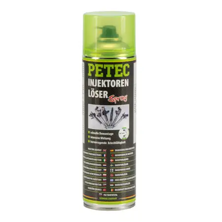 PETEC 70160 Injektorenl&ouml;ser Z&uuml;ndkerzen Gl&uuml;hkerzenl&ouml;ser Spr&uuml;hdose 500ml