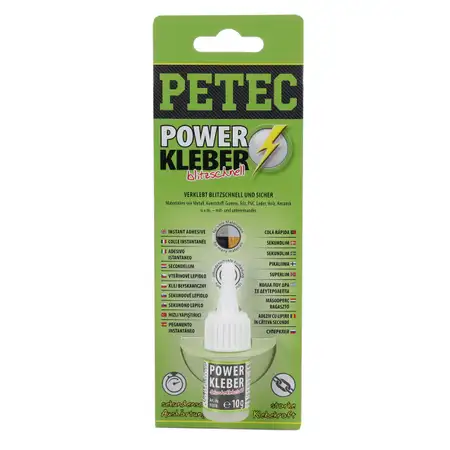 PETEC 93410 Sekundenkleber Alleskleber Schnellkleber universal d&uuml;nnfl&uuml;ssig 10g