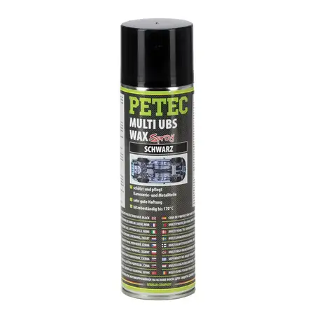 PETEC 73460 MULTI UBS-WAX Spray Unterbodenschutz Korrosionsschutz 500ml