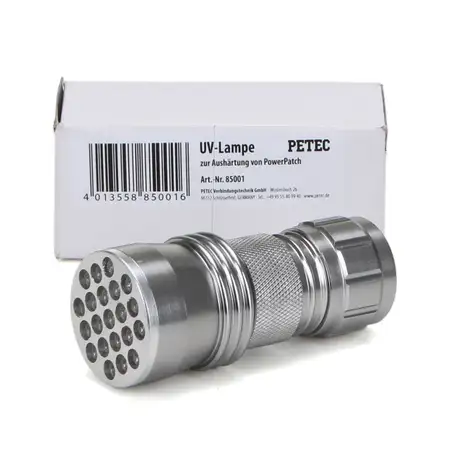 PETEC 85001 UV-Lampe zur Aush&auml;rtung von POWER PATCH