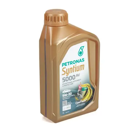 1L 1 Liter PETRONAS Syntium 5000 AV 5W-30 Motor&ouml;l &Ouml;l MB 229.51/52 VW 504/507.00 BMW LL-04