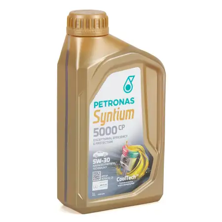 1L 1 Liter PETRONAS Syntium 5000 CP 5W-30 Motor&ouml;l &Ouml;l MB 229.51/52 PSA B712290 Renault RN17